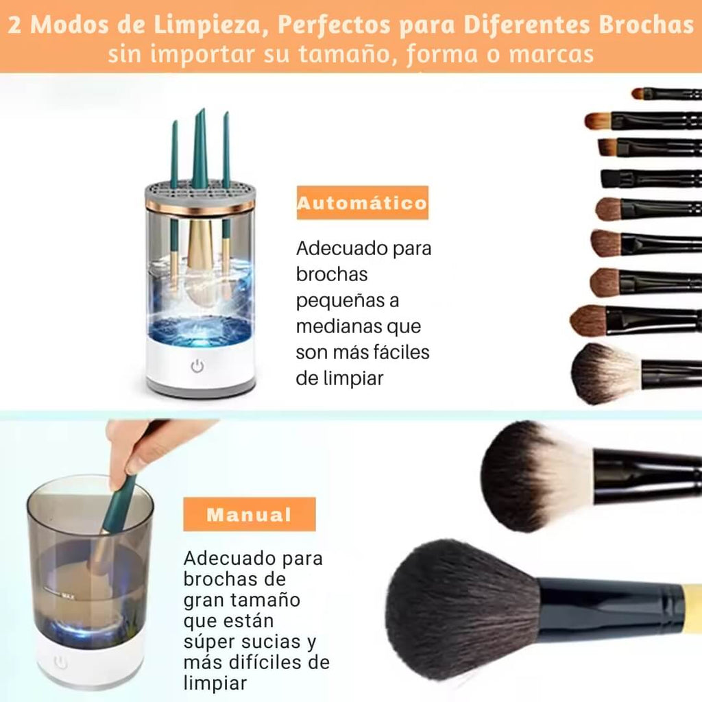 PureBrush™ - Limpiador Eléctrico de Brochas