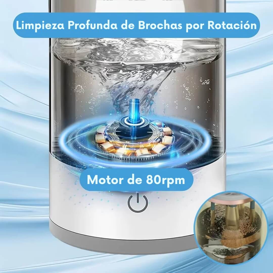 PureBrush™ - Limpiador Eléctrico de Brochas