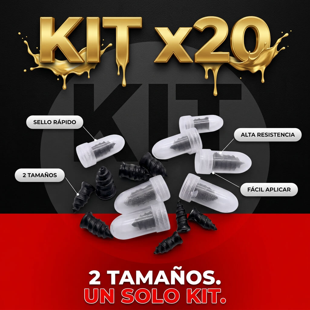 Kit Despincha Llantas x20 — Sin Taller, Sin Cobros