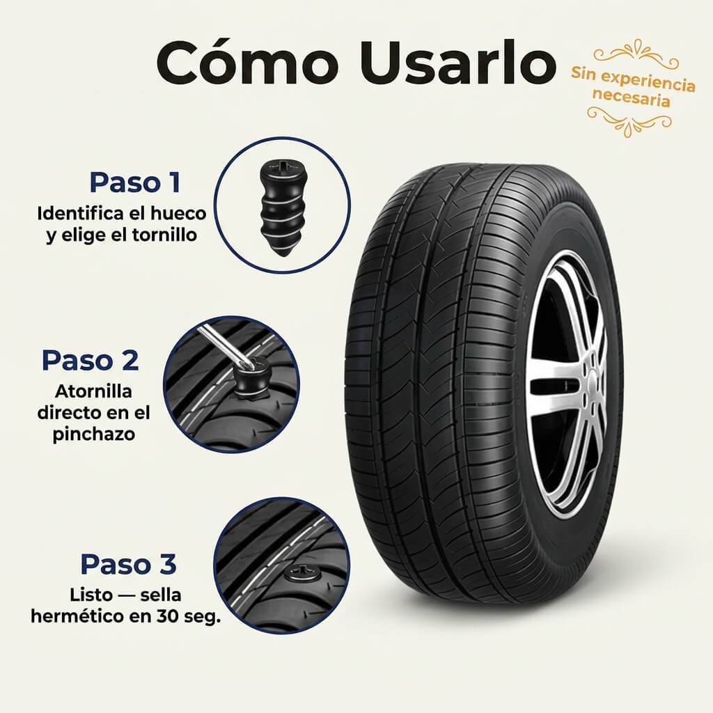 Kit Despincha Llantas — Sin Taller, Sin Cobros
