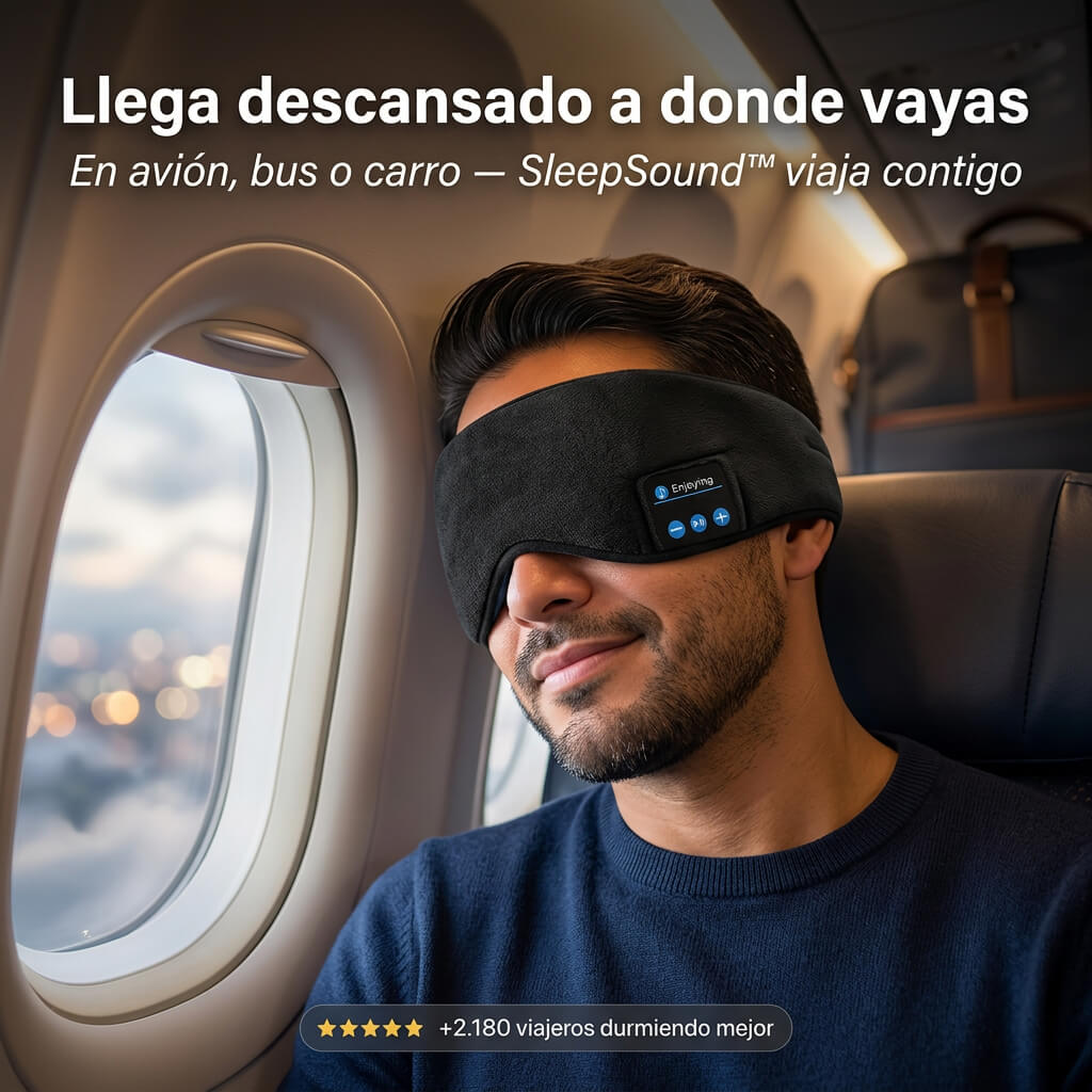 Máscara para dormir bluetooth - SleepSound™. Go