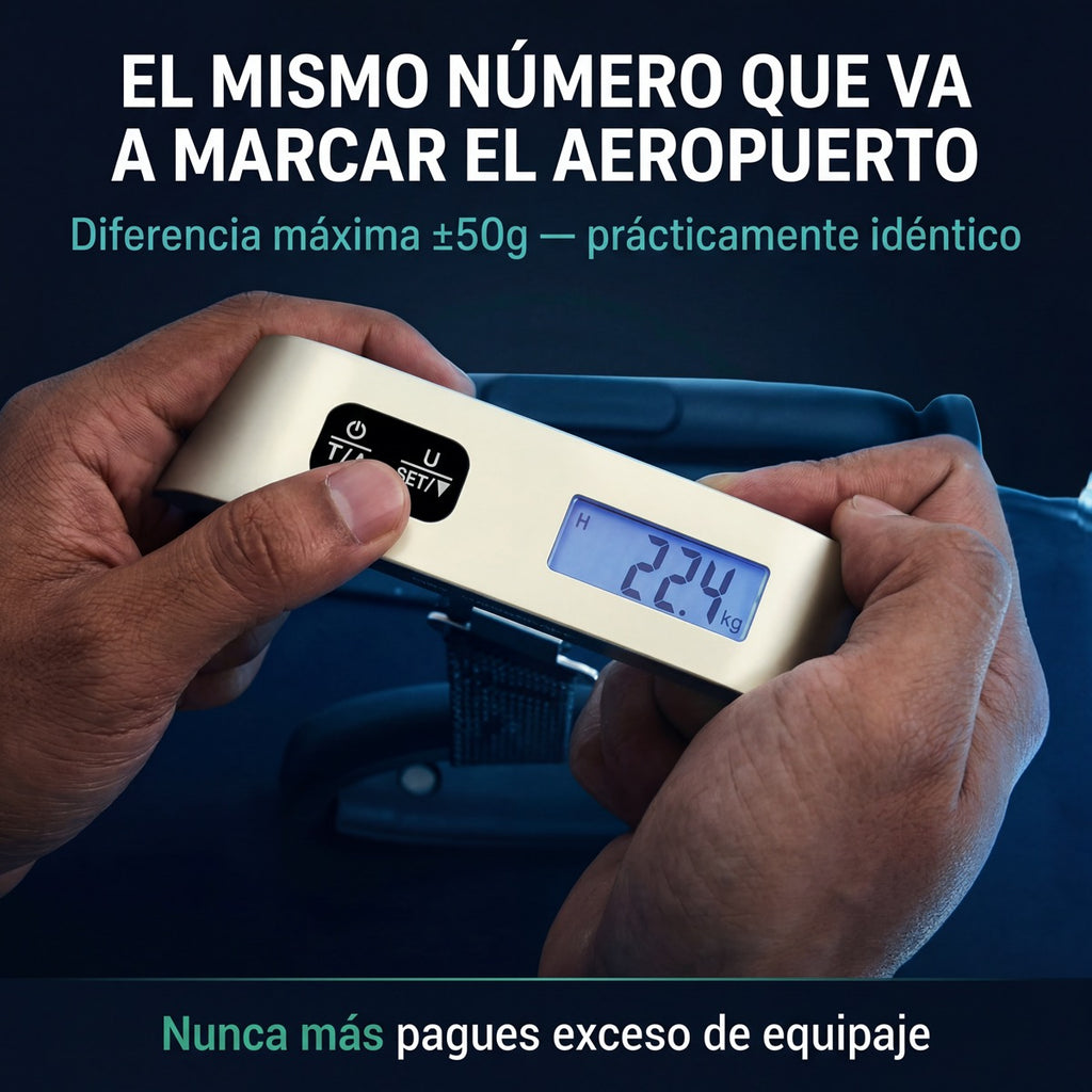 ViajeSmart Pro — Balanza de Maleta + Localizador Bluetooth 5.0