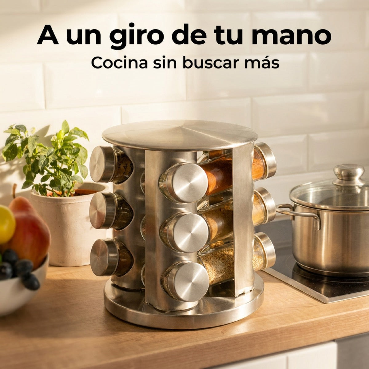 SpinChef Pro — Condimentero Giratorio