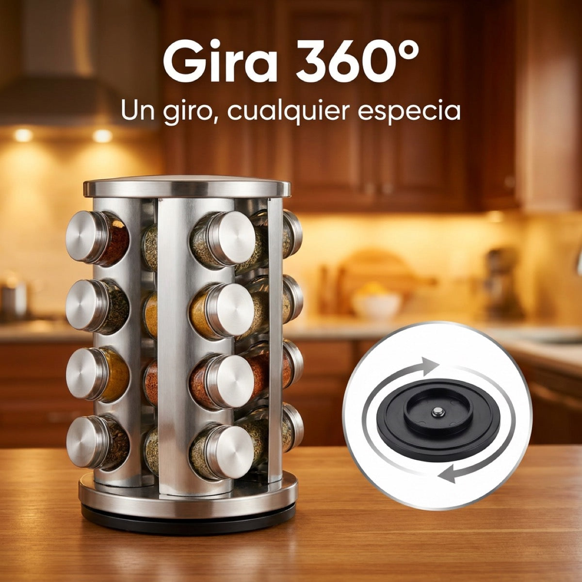 SpinChef Pro — Condimentero Giratorio
