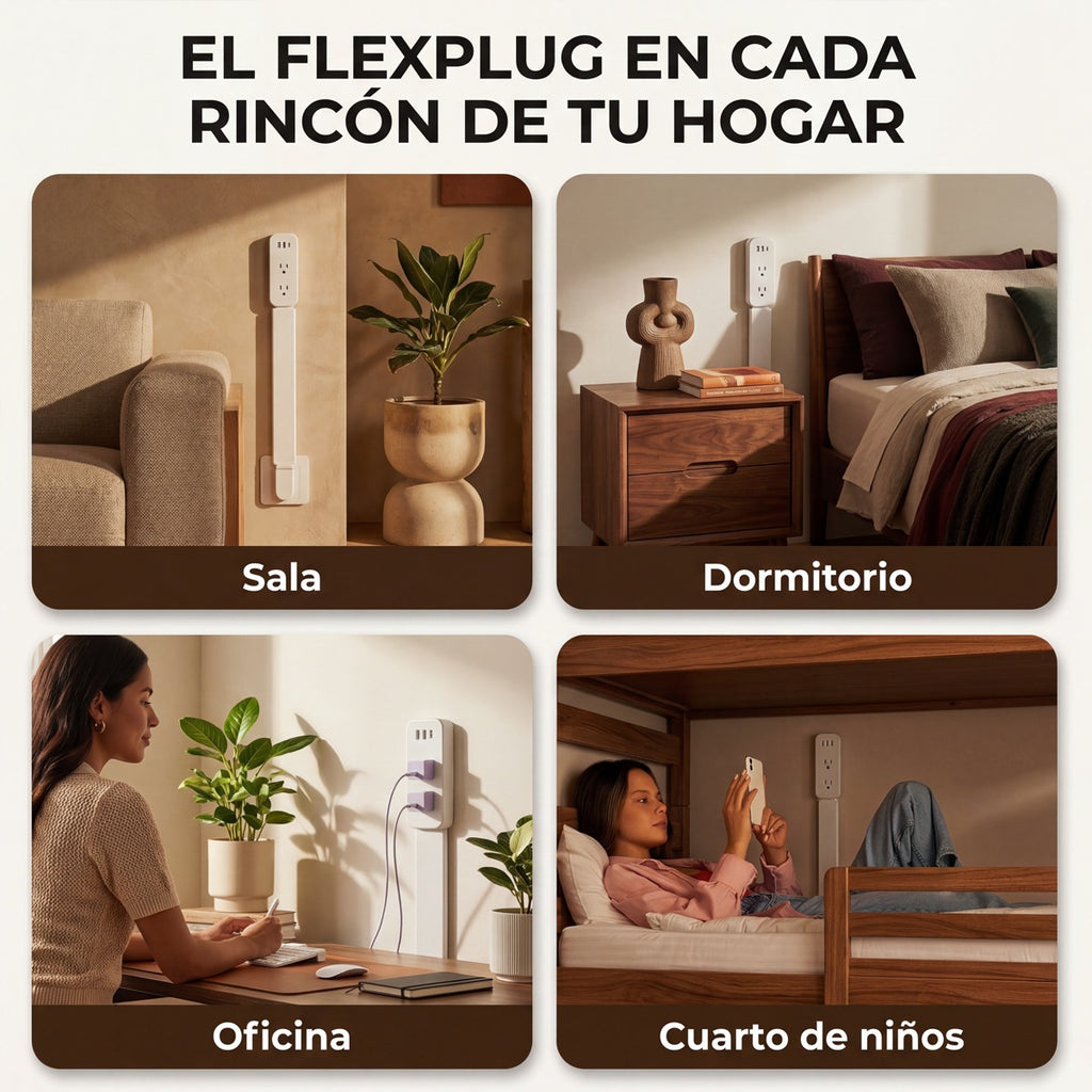 FlexPlug 180° — Extensor de Toma Corriente