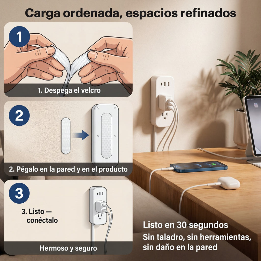 FlexPlug 180° — Extensor de Toma Corriente
