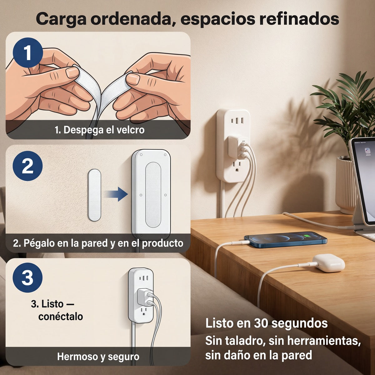 FlexPlug 180° — Extensor de Toma Corriente