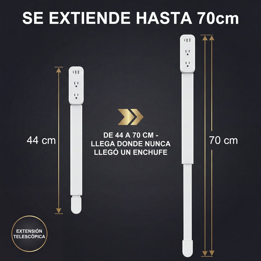 FlexPlug 180° — Extensor de Toma Corriente