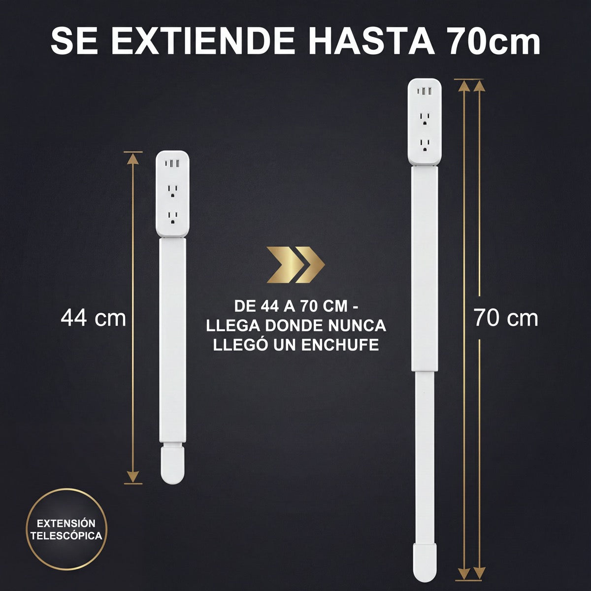 FlexPlug 180° — Extensor de Toma Corriente