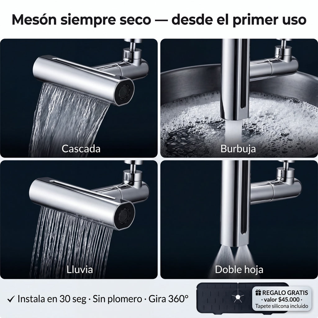 AquaFlow Pro — Extensor Grifo 4 en 1