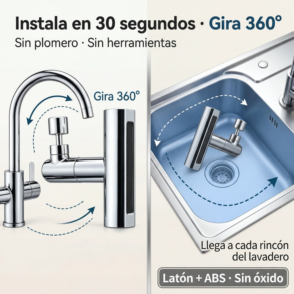 AquaFlow Pro — Extensor Grifo 4 en 1