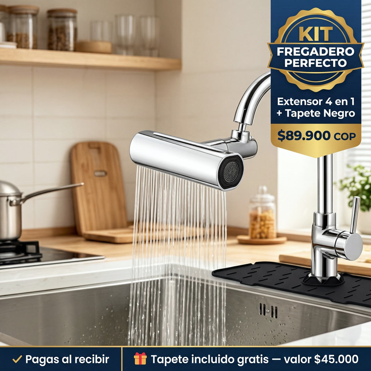 AquaFlow Pro — Extensor Grifo 4 en 1